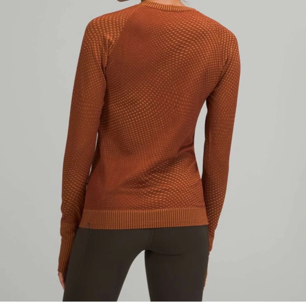 NWT Lululemon Rest Less Pullover Grid Warp Date Brown / Desert Sun Size 2 - Picture 7 of 10